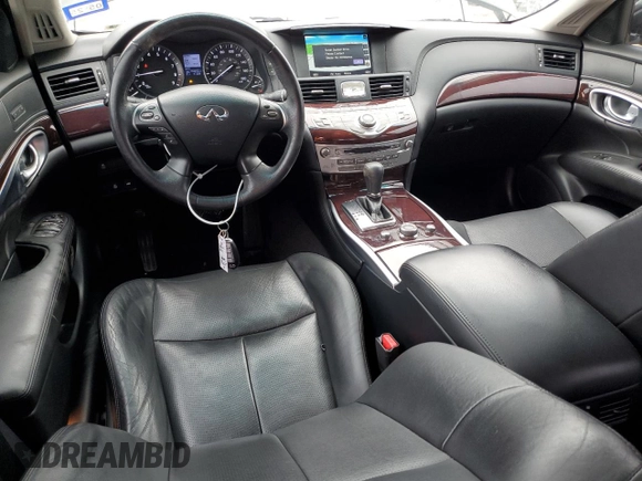 2018 Infiniti Q70 Luxe with VIN JN1BY1ARXJM220246, listed as a Copart auction lot 43276115 with 133,292 mi miles and Salvage title. Bid and sale history available at DreamBid. Image 8.