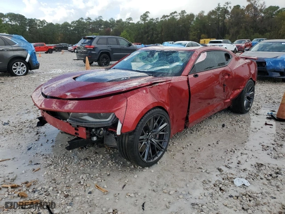 2022 Chevrolet Camaro ZL1 with VIN 1G1FK1R68N0107153, listed as a Copart auction lot 85480774 with 0 mi miles and Salvage Title. Bid and sale history available at carsss.com. Image 1.