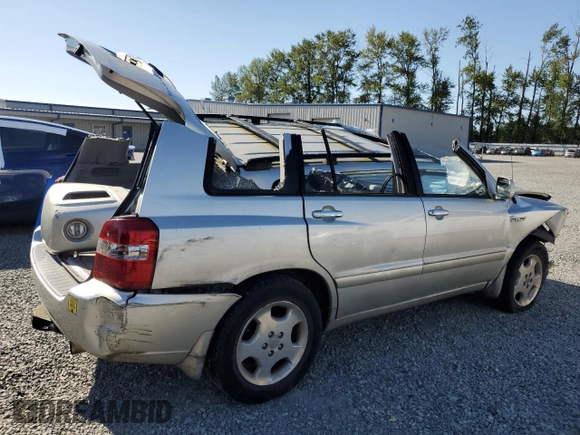 2007 Toyota Highlander w/3rd Row with VIN JTEDP21A970136407, listed as a Copart auction lot 58589495 with Not provided miles and Salvage title. Bid and sale history available at DreamBid. Image 3.
