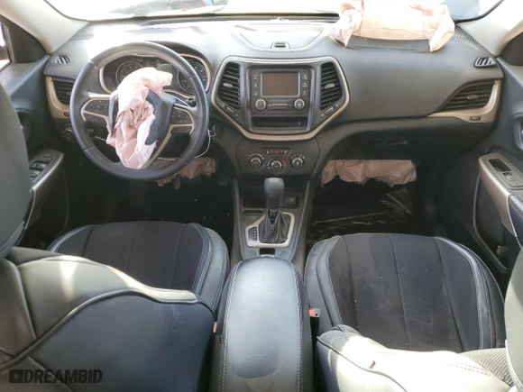 2018 Jeep Cherokee Latitude with VIN 1C4PJLCXXJD621262, listed as a Copart auction lot 42718595 with 0 mi miles and Salvage Title. Bid and sale history available at carsss.com. Image 8.
