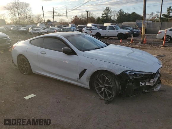2019 BMW 8 Series M850i xDrive with VIN WBABC4C59KBU96564, listed as a Copart auction lot 79454194 with Not Provided miles and Salvage Title. Bid and sale history available at carsss.com. Image 4.