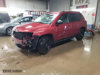 2016 Jeep Compass Sport with VIN 1C4NJDBB6GD686282, listed as a Copart auction lot 48011795 with 128,085 mi miles and Salvage Title. Bid and sale history available at carsss.com. Image 1.