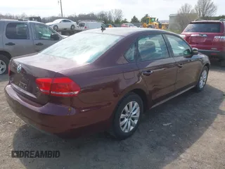 2012 Volkswagen Passat S w/Appearance with VIN 1VWAP7A37CC079555, listed as a IAAI auction lot 42092814 with 109,227 mi miles. Bid and sale history available at carsss.com. Image 4.