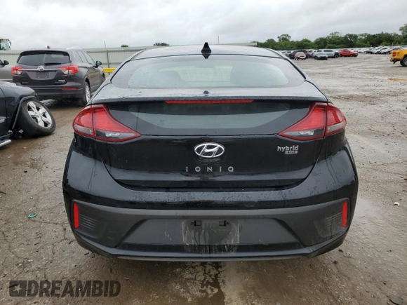2019 Hyundai Ioniq Blue with VIN KMHC65LC7KU137684, listed as a Copart auction lot 58597025 with 53,010 mi miles and Salvage title. Bid and sale history available at DreamBid. Image 6.