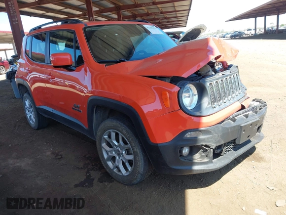 2017 Jeep Renegade Latitude z VIN ZACCJBBB5HPE78859, wystawiony jako IAAI lot #42206353 z przebiegiem 93 613 mil mil oraz . Historia ofert i sprzedaży dostępna na DreamBid. Obrazek 1.