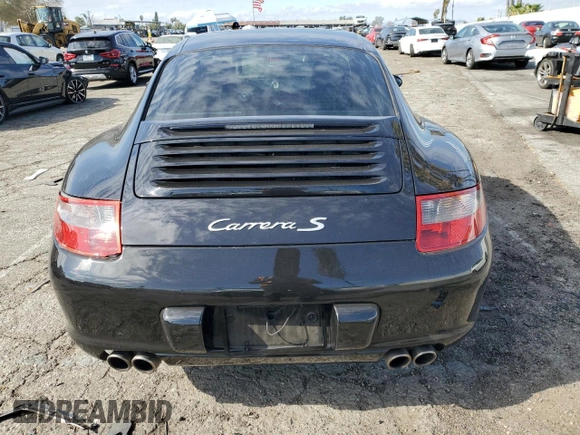 2007 Porsche 911 Carrera S with VIN WP0AB29907S731473, listed as a Copart auction lot 43284385 with 81,597 mi miles and Salvage Title. Bid and sale history available at carsss.com. Image 6.