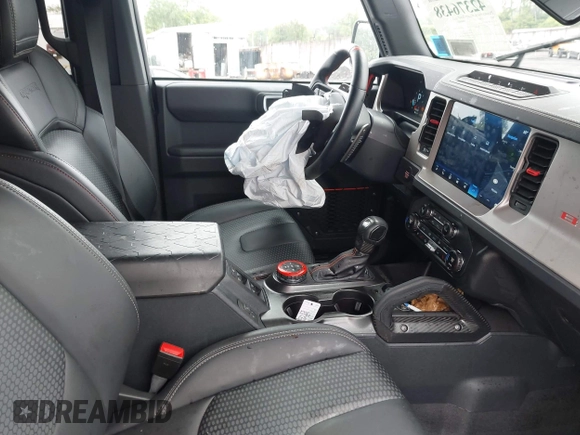 2023 Ford Bronco Raptor with VIN 1FMEE5JR9PLB23222, listed as a IAAI auction lot 42376438 with 7,447 mi miles and . Bid and sale history available at DreamBid. Image 5.