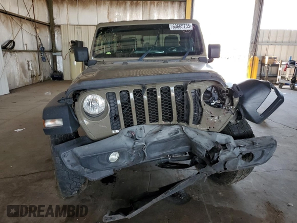 2020 Jeep Gladiator Sport S with VIN 1C6HJTAG6LL170905, listed as a Copart auction lot 63665735 with 88,331 mi miles and Salvage title. Bid and sale history available at DreamBid. Image 5.