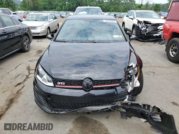 2017 Volkswagen Golf GTI S with VIN 3VW5T7AUXHM067363, listed as a Copart auction lot 59612453 with 81,618 mi miles. Bid and sale history available at carsss.com. Image 5.