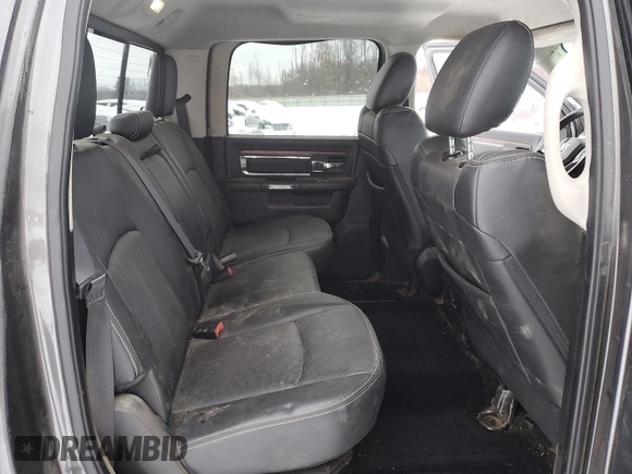 2015 Ram 2500 Laramie with VIN 3C6UR5FJ6FG588003, listed as a Copart auction lot 87527225 with 87,365 mi miles and Salvage Title. Bid and sale history available at carsss.com. Image 10.