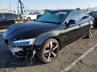 2023 Audi A5 Sportback S line Premium Plus with VIN WAUFACF57PA045708, listed as a Copart auction lot 42773475 with 10,363 mi miles and Salvage Title. Bid and sale history available at carsss.com. Image 1.