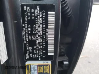 2020 Kia Optima LX with VIN 5XXGT4L37LG387460, listed as a Copart auction lot 82991224 with 83,311 mi miles and Salvage Title. Bid and sale history available at carsss.com. Image 15.
