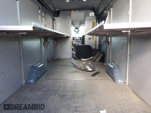 2020 Ford Transit Cargo with VIN 1FTBR3X80LKA72255, listed as a Copart auction lot 57000205 with 66,431 mi miles and Salvage Title. Bid and sale history available at DreamBid. Image 10.