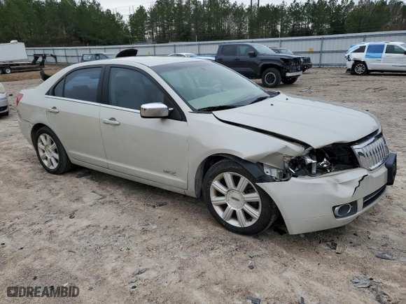 2007 Lincoln MKZ with VIN 3LNHM28T77R629830, listed as a Copart auction lot 48049865 with 123,694 mi miles and Salvage Title. Bid and sale history available at carsss.com. Image 4.