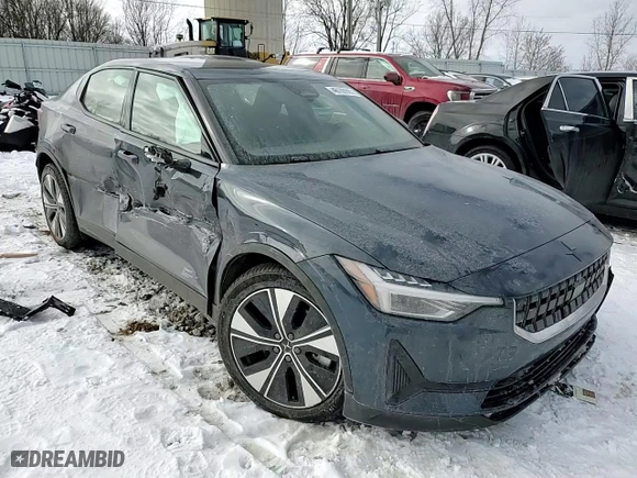2023 Polestar 2 with VIN YSMED3KA9PL135833, listed as a Copart auction lot 46100995 with 0 mi miles and Non Repairable. Bid and sale history available at carsss.com. Image 11.
