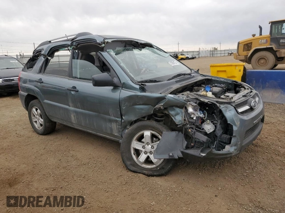 2009 Kia Sportage LX with VIN KNDJE723297575825, listed as a Copart auction lot 51069125 with 95,178 mi miles and Salvage Title. Bid and sale history available at carsss.com. Image 4.