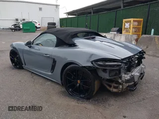 2023 Porsche 718 Spyder with VIN WP0CC2A83PS222034, listed as a IAAI auction lot 41222380 with 5,932 mi miles and . Bid and sale history available at DreamBid. Image 3.