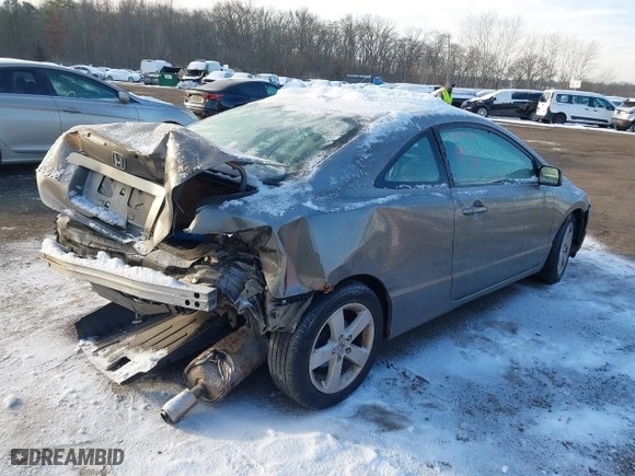 2008 Honda Civic Cpe EX-L with VIN 2HGFG12918H518666, listed as a IAAI auction lot 41373407 with 218,852 mi miles. Bid and sale history available at carsss.com. Image 4.