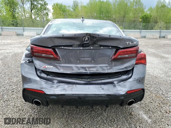 2019 Acura TLX w/A-Spec Pkg with VIN 19UUB2F66KA006855, listed as a Copart auction lot 53539355 with 65,236 mi miles and Salvage Title. Bid and sale history available at carsss.com. Image 6.