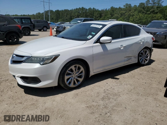 2017 Acura ILX w/Premium Pkg with VIN 19UDE2F7XHA014689, listed as a Copart auction lot 53124125 with 85,663 mi miles and Salvage Title. Bid and sale history available at carsss.com. Image 1.