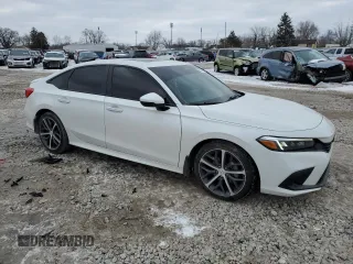 2024 Honda Civic Sedan Touring with VIN 2HGFE1F99RH317843, listed as a Copart auction lot 46222305 with 11,172 mi miles and Salvage Title. Bid and sale history available at carsss.com. Image 4.