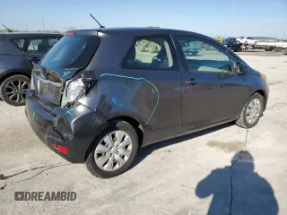 2013 Toyota Yaris L with VIN JTDJTUD37DD559468, listed as a Copart auction lot 48627254 with 141,672 mi miles and Salvage Title. Bid and sale history available at carsss.com. Image 3.