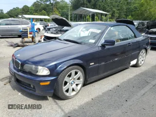 2003 BMW 3 Series 325Ci z VIN WBABS33423PG90834, wystawiony jako Copart lot #57412005 z przebiegiem 115 013 mil mil oraz Szkody całkowita. Historia ofert i sprzedaży dostępna na DreamBid. Obrazek 1.