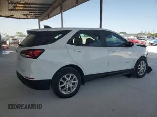 2022 Chevrolet Equinox LS z VIN 3GNAXHEVXNS237315, wystawiony jako Copart lot #57390925 z przebiegiem 22 590 mil mil oraz Szkoda całkowita • Salvage title. Historia ofert i sprzedaży dostępna na DreamBid. Obrazek 3.