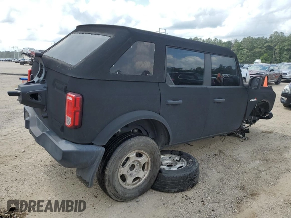 2021 Ford Bronco z VIN 1FMEE5BP4MLA90588, wystawiony jako Copart lot #57164855 z przebiegiem 22 550 mil mil oraz Szkoda całkowita • Salvage title. Historia ofert i sprzedaży dostępna na DreamBid. Obrazek 3.