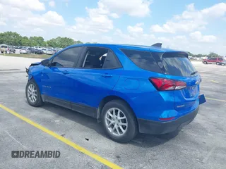 2024 Chevrolet Equinox LS with VIN 3GNAXHEG5RL296032, listed as a IAAI auction lot 42055362 with 22,988 mi miles and . Bid and sale history available at DreamBid. Image 3.