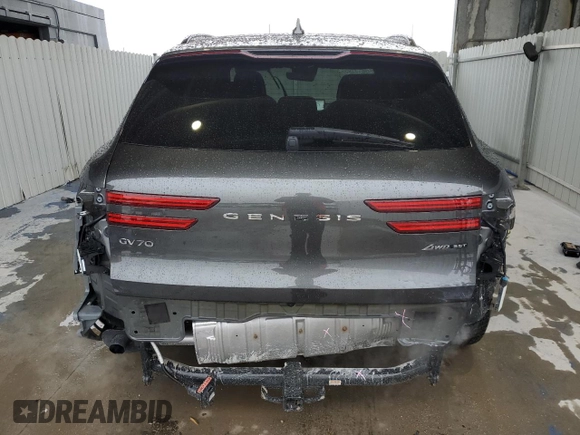 2024 Genesis GV70 Sport с VIN 5NMMCDTC7RH004937, выставлен на аукционе Copart как лот 88840095 с пробегом 20 480 миль миль и Списание • Salvage title. История ставок и продаж доступна на DreamBid. Изображение 6.
