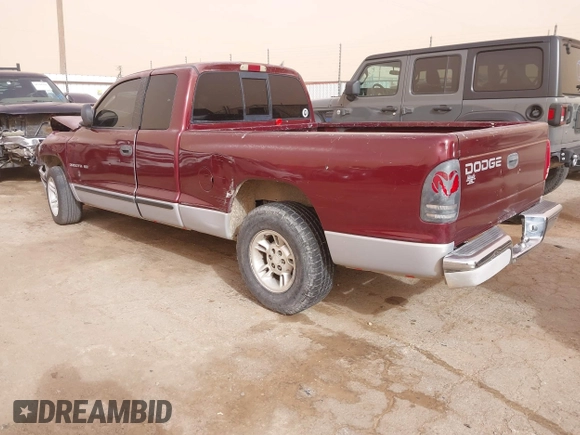 2000 Dodge Dakota with VIN 1B7GL22X2YS642070, listed as a IAAI auction lot 41348320 with 1 mi miles. Bid and sale history available at carsss.com. Image 3.