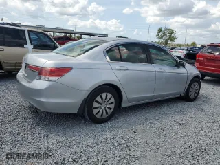 2011 Honda Accord Sdn LX with VIN 1HGCP2F33BA009926, listed as a Copart auction lot 51512865 with 133,709 mi miles and Salvage Title. Bid and sale history available at carsss.com. Image 3.