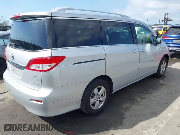 2016 Nissan Quest SL with VIN JN8AE2KP9G9155765, listed as a IAAI auction lot 41884338 with 138,390 mi miles. Bid and sale history available at carsss.com. Image 4.