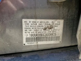 2002 Acura TL with VIN 19UUA56652A006625, listed as a Copart auction lot 50344055 with 0 mi miles and Salvage Title. Bid and sale history available at carsss.com. Image 15.