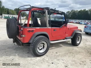 1994 Jeep Wrangler S with VIN 1J4FY19P2RP444892, listed as a Copart auction lot 75077944 with 0 mi miles and Salvage Title. Bid and sale history available at carsss.com. Image 3.