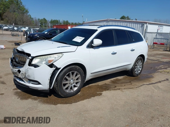 2016 Buick Enclave Leather with VIN 5GAKVBKD4GJ121741, listed as a IAAI auction lot 41774562 with 144,946 mi miles and . Bid and sale history available at carsss.com. Image 2.