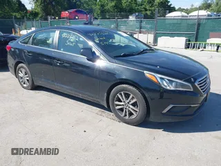 2016 Hyundai Sonata SE with VIN 5NPE24AF6GH422877, listed as a IAAI auction lot 42225152 with 201,758 mi miles and . Bid and sale history available at DreamBid. Image 1.