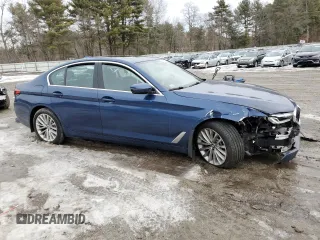 2022 BMW 5 Series 530i xDrive with VIN WBA13BJ04NCJ08677, listed as a Copart auction lot 46466225 with Not Provided miles and Salvage Title. Bid and sale history available at carsss.com. Image 4.