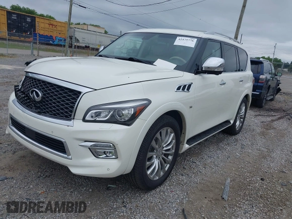 2016 Infiniti QX80 with VIN JN8AZ2NE1G9125934, listed as a IAAI auction lot 42475776 with 148,796 mi miles and . Bid and sale history available at DreamBid. Image 2.