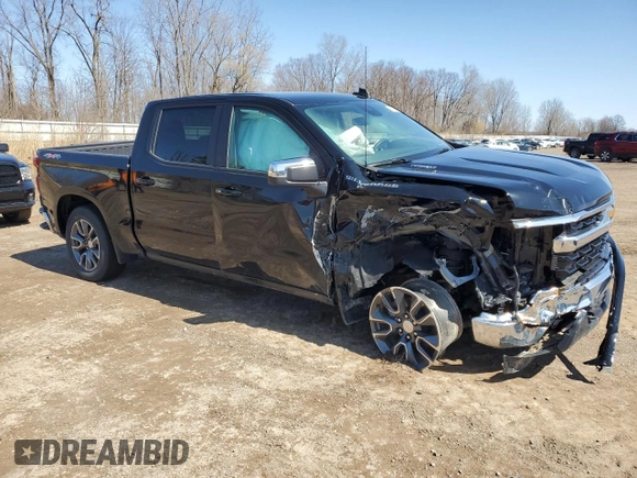 2024 Chevrolet Silverado 1500 LT with VIN 3GCPDKEK5RG446369, listed as a Copart auction lot 50154785 with 2,882 mi miles and Salvage Title. Bid and sale history available at carsss.com. Image 4.