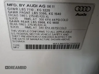 2012 Audi Q7 3.0L TDI Premium Plus with VIN WA1LMAFE8CD000314, listed as a Copart auction lot 49075355 with 146,572 mi miles and Salvage Title. Bid and sale history available at carsss.com. Image 13.