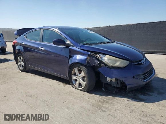 2013 Hyundai Elantra Limited with VIN 5NPDH4AE7DH179786, listed as a Copart auction lot 52531825 with 147,850 mi miles and Salvage Title. Bid and sale history available at DreamBid. Image 4.