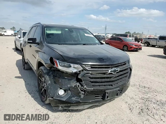 2021 Chevrolet Traverse Premier with VIN 1GNERKKW0MJ155132, listed as a Copart auction lot 53668635 with 91,501 mi miles and Salvage title. Bid and sale history available at DreamBid. Image 12.