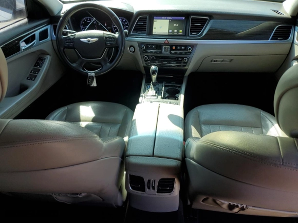 2015 Hyundai Genesis 3.8L with VIN KMHGN4JE4FU074505, listed as a Copart auction lot 45864565 with 138,841 mi miles and Salvage Title. Bid and sale history available at carsss.com. Image 8.