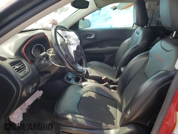 2020 Jeep Compass Trailhawk with VIN 3C4NJDDB6LT208185, listed as a Copart auction lot 56892265 with 90,924 mi miles and Salvage title. Bid and sale history available at DreamBid. Image 7.