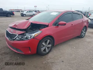 2018 Kia Forte LX with VIN 3KPFL4A7XJE187602, listed as a IAAI auction lot 41432177 with 90,573 mi miles and . Bid and sale history available at DreamBid. Image 2.