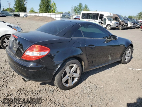 2006 Mercedes-Benz SLK-Class 3.0L with VIN WDBWK54F66F114895, listed as a Copart auction lot 55417885 with 128,984 mi miles and Salvage Title. Bid and sale history available at carsss.com. Image 3.