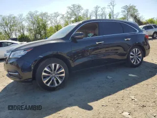 2016 Acura MDX Technology z VIN 5FRYD4H41GB041706, wystawiony jako Copart lot #54180245 z przebiegiem 92 309 mil mil oraz Szkoda całkowita • Salvage title. Historia ofert i sprzedaży dostępna na DreamBid. Obrazek 1.