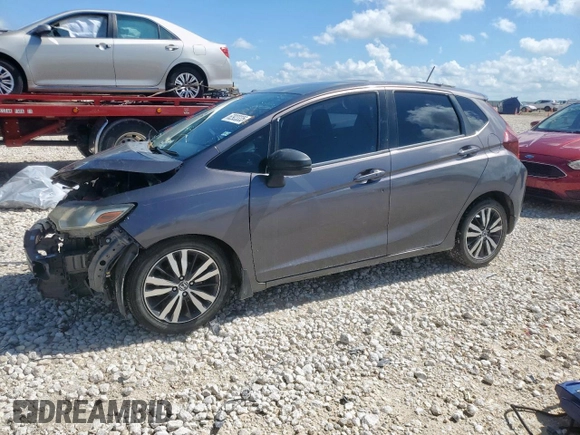 2017 Honda Fit EX with VIN JHMGK5H73HS002153, listed as a Copart auction lot 62923335 with Not provided miles and Salvage title. Bid and sale history available at DreamBid. Image 1.